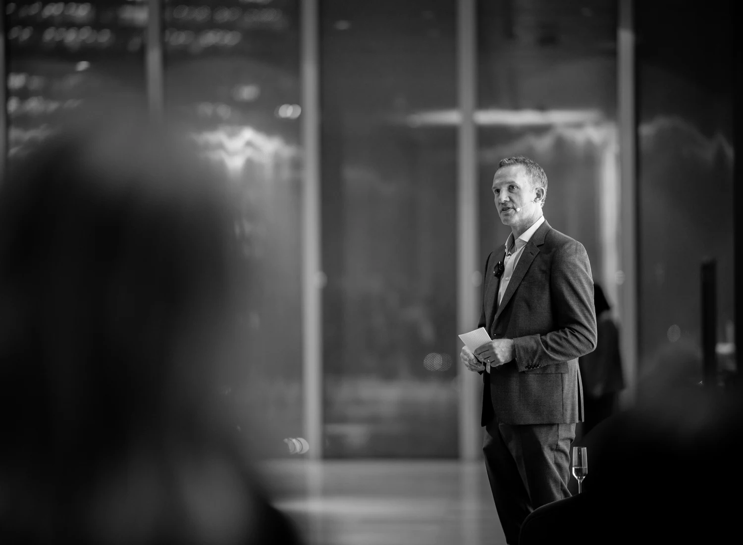 Ash Alexander-Cooper speaking at the Mindful Soldier book launch
